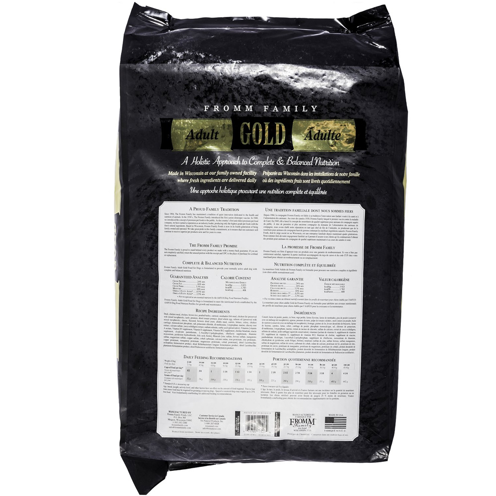 Fromm dog food gold breed small adult purple family lb sm hollywood feed dry products