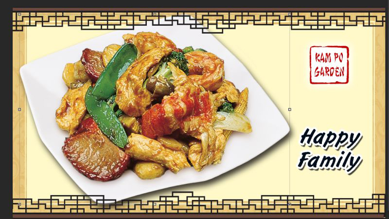 Happy family chinese food