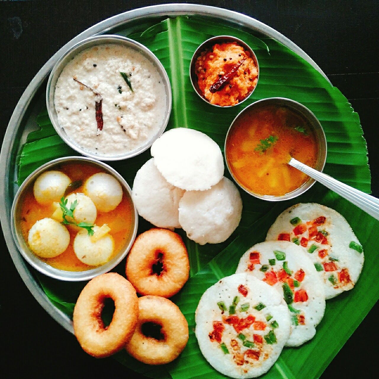 South indian food thali