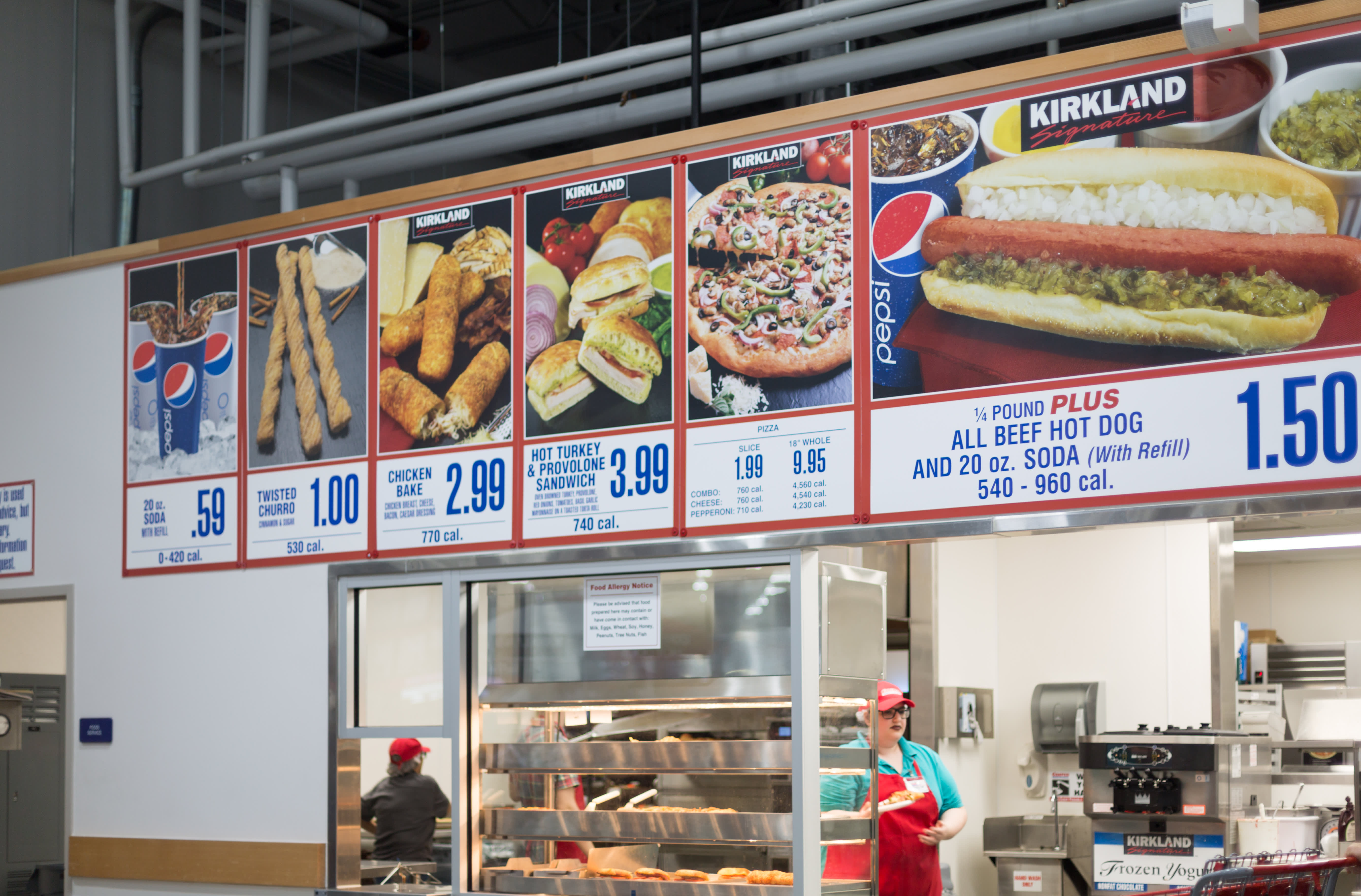 Costco food court calories