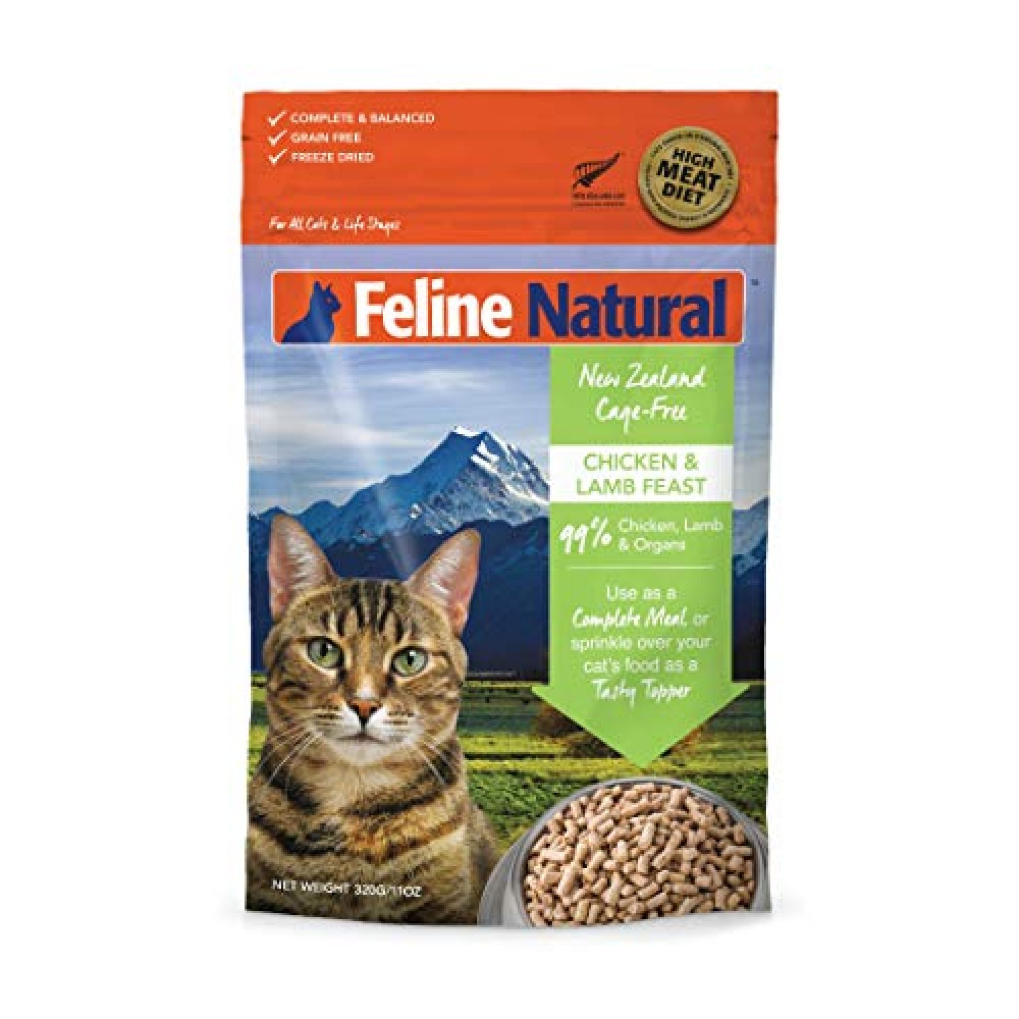 Freeze dried cat food