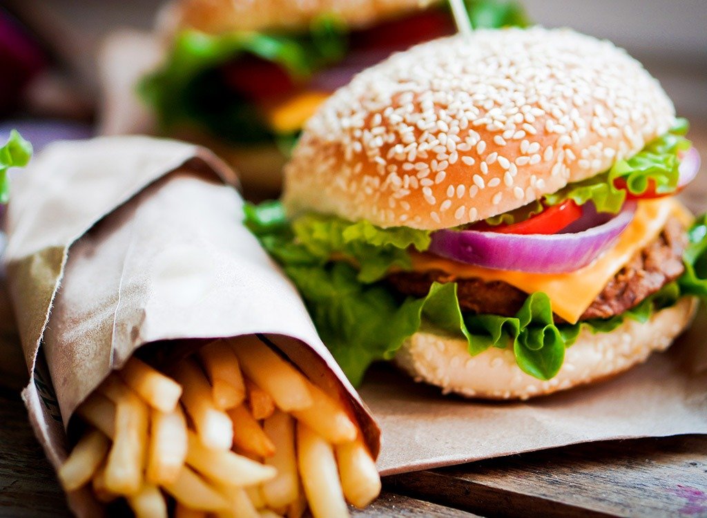 Healthiest fast food burger