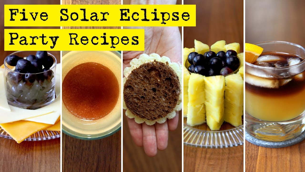 Eclipse solar party ideas food oreo moon sun dough hint helpful roll so small